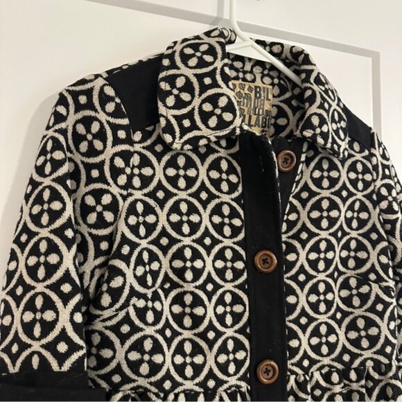 Billabong Black and Cream Patterned Jacket Size Small Women’s - Picture 3 of 9